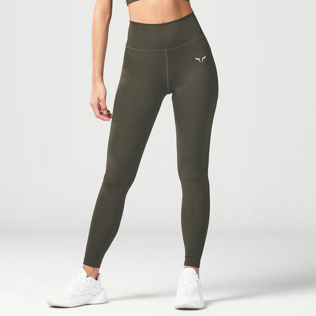Essential High Waisted Leggings - Khaki